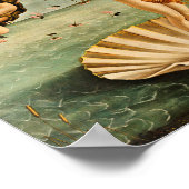 Botticelli - die Geburt der Venus Poster (Ecke)