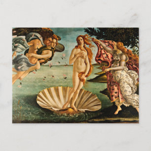 Botticelli - die Geburt der Venus Postkarte