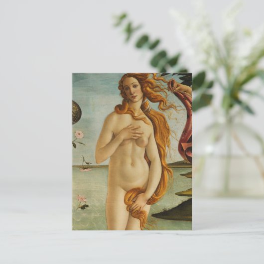 Botticelli Die Geburt der Venus Postkarte (Stehend Vorderseite)