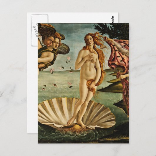 Botticelli - die Geburt der Venus Postkarte (Vorne/Hinten)
