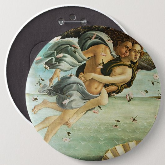 Botticelli "Die Geburt der Venus - Zephyr & Chlor" Button (Vorne & Hinten)