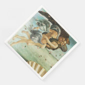 Botticelli "Die Geburt der Venus - Zephyr & Chlor" Serviette (Ecke)