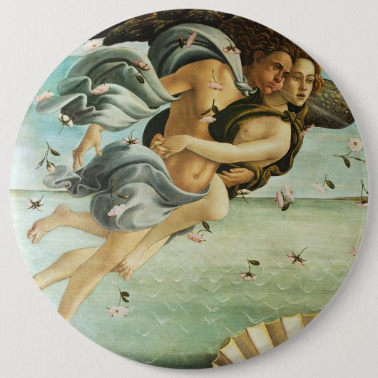 Botticelli "Die Geburt der Venus - Zephyr & Chlori Button (Vorderseite)