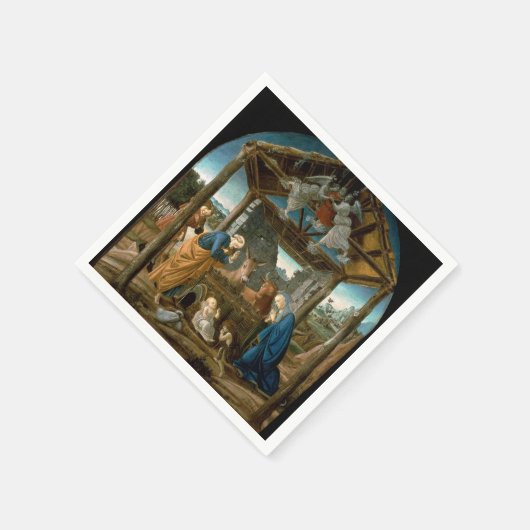 Botticelli - Die Geburt Serviette (Ecke)