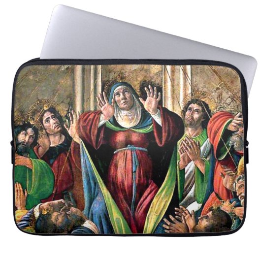Botticelli - Die Herabkunft des Heiligen Geistes Laptopschutzhülle (Vorderseite)