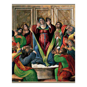 Botticelli - Die Herabkunft des Heiligen Geistes Poster