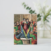 Botticelli - Die Herabkunft des Heiligen Geistes Postkarte (Stehend Vorderseite)