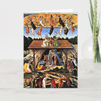 Botticelli - Die mystische Krippe Feiertagskarte
