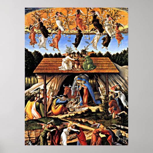 Botticelli - Die mystische Krippe Poster (Vorne)
