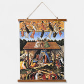 Botticelli - Die mystische Krippe Wandteppich Mit Holzrahmen (Vorderseite)