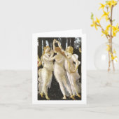 Botticelli drei Umgangsform-Renaissance-schöne Karte (Gelbe Blume)