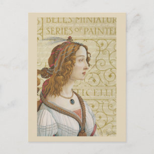 Botticelli-Frau Postkarte