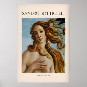 Botticelli Geburt der Venus Gesicht Detail Kunst D Poster