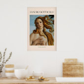 Botticelli Geburt der Venus Gesicht Detail Kunst D Poster (Küche)