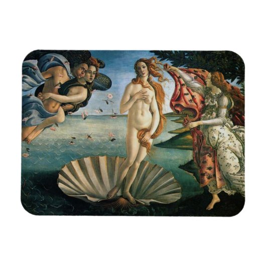 Botticelli Geburt der Venus Magnet (Horizontal)