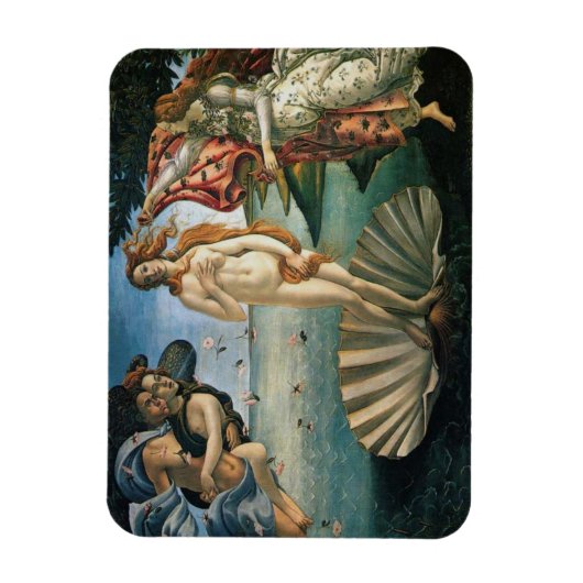 Botticelli Geburt der Venus Magnet (Vertikal)