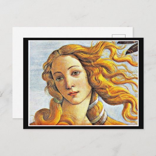 Botticelli, Geburt der Venus-Malerkarte Postkarte (Vorne/Hinten)