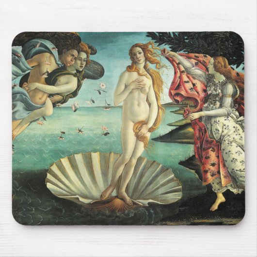 Botticelli - Geburt der Venus Mousepad (Vorne)