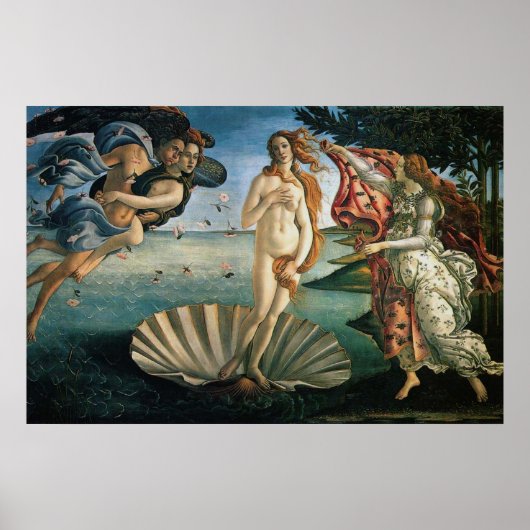 Botticelli Geburt der Venus Poster (Vorne)