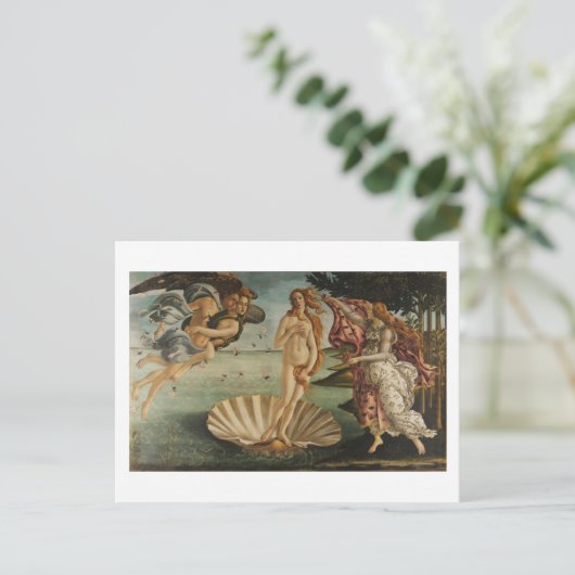 Botticelli, Geburt der Venus Postkarte (Stehend Vorderseite)