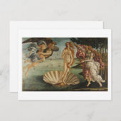 Botticelli, Geburt der Venus Postkarte (Vorne/Hinten)