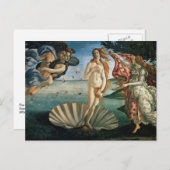 Botticelli Geburt der Venus Postkarte (Vorne/Hinten)