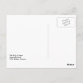 Botticelli Geburt der Venus Postkarte (Rückseite)