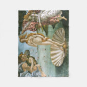 Botticelli Geburt der Venus Renaissance Kunst Fleecedecke (Vorderseite)