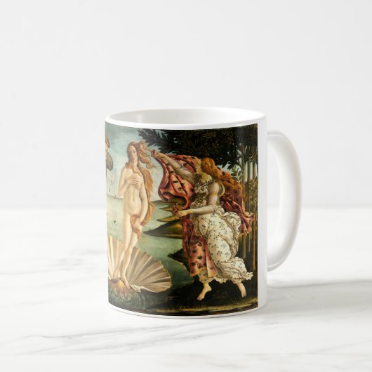 Botticelli Geburt der Venus Renaissance Kunstmaler Kaffeetasse (VorderseiteRechts)
