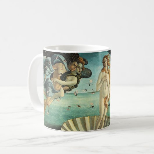 Botticelli - Geburt von Venus Kaffeetasse (Vorderseite Links)