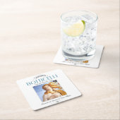 Botticelli Geburt von Venusmalerei und Maler Bio Rechteckiger Pappuntersetzer (Vor Ort)