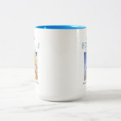 Botticelli Geburt von Venusmalerei und Maler Bio Zweifarbige Tasse (Mittel)