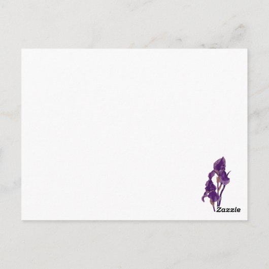 Botticelli Irises Postkarte (Rückseite)