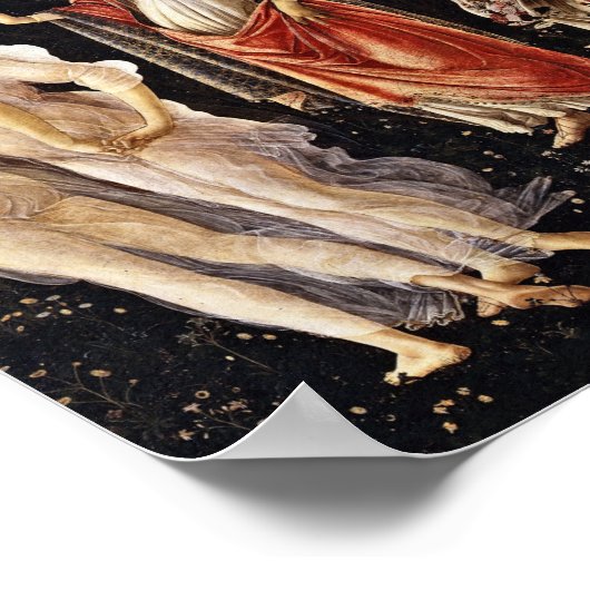 Botticelli - La Primavera .Spring Poster (Ecke)