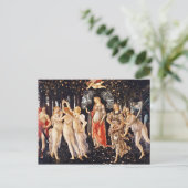 Botticelli - La Primavera Spring Postkarte (Stehend Vorderseite)