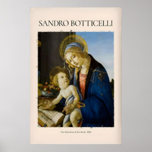 Botticelli Madonna des Buches Kunstprint Jungfrau Poster