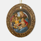 Botticelli Madonna Magnificat Kind 3 Sterne Keramik Ornament (Links)