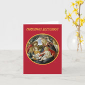 Botticelli Madonna und Jesus Magnificat Karte (Gelbe Blume)