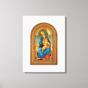 Botticelli Madonna und Kind begeistert Leinwanddruck