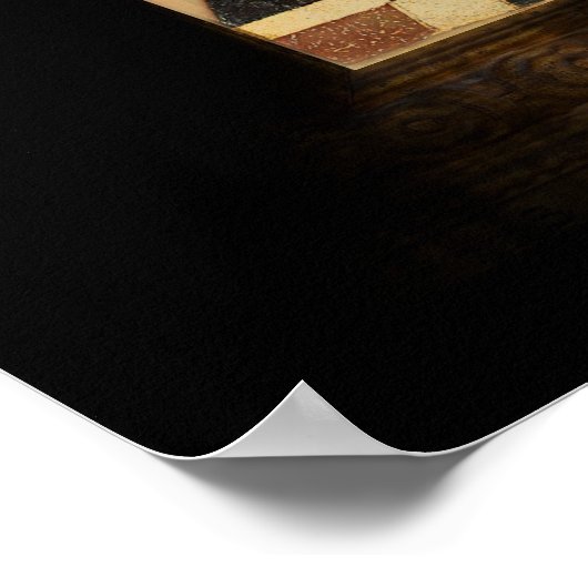 Botticelli Madonna und Kind begeistert Poster (Ecke)