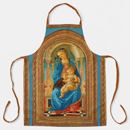 Botticelli Madonna und Kind begeistert Schürze (Vorderseite)