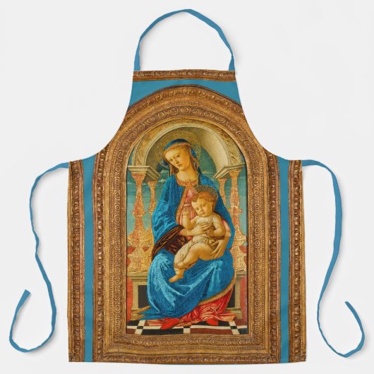 Botticelli Madonna und Kind begeistert Schürze (Vorderseite)