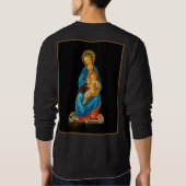 Botticelli Madonna und Kind begeistert Sweatshirt (Rückseite)