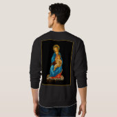 Botticelli Madonna und Kind begeistert Sweatshirt (Schwarz voll)