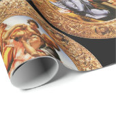 BOTTICELLI MADONNA VON POMEGRANAT UND MAGNIFICAT GESCHENKPAPIER (Rolleneckpunkt)