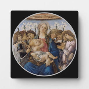 Botticelli Mary Jesus und singen Engel Fotoplatte