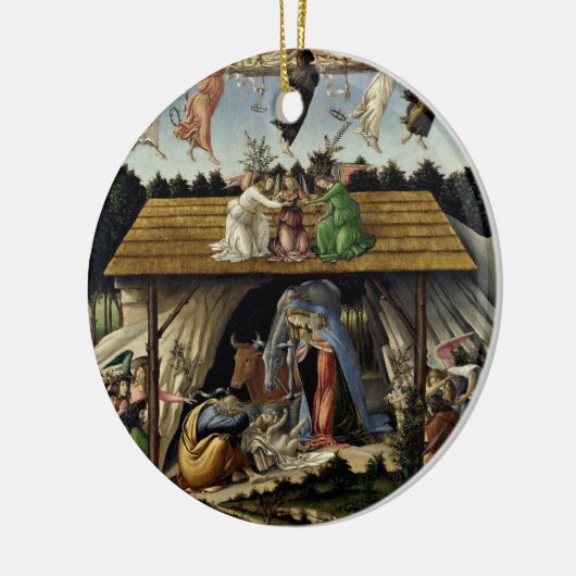Botticelli Mystical Nativity Keramik Ornament (Links)