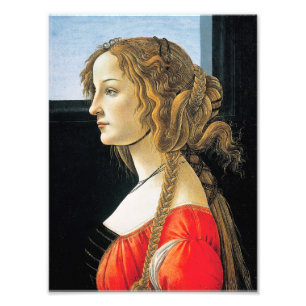 Botticelli Portrait einer jungen Frau Fotodruck