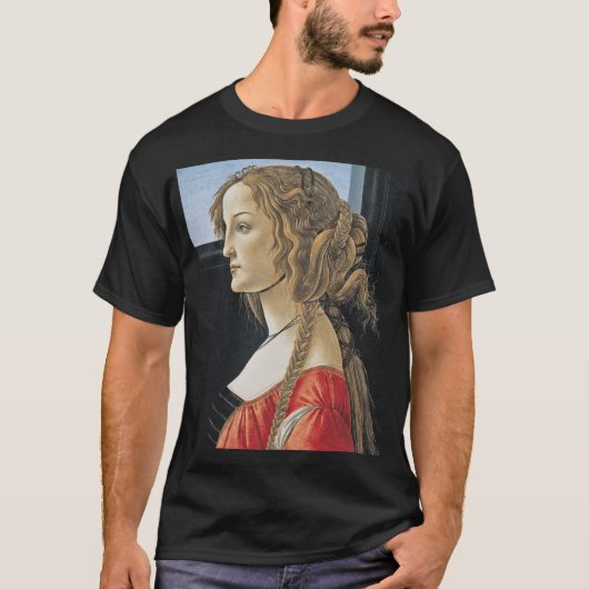 Botticelli Portrait Of Simonetta Vespucci 1caesium T-Shirt (Vorderseite)
