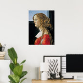 Botticelli Portrait von Simonetta Vespucci Poster (Heimbüro)